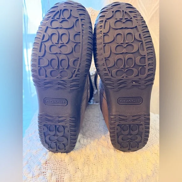 Coach Monogram Shearling Boots sz 11 - Picture 5 of 13